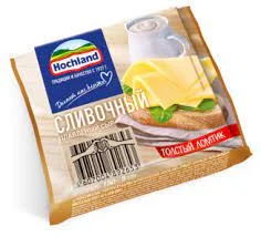 Сыр плавленый Хохланд 150гр нарезка сливочный классический *18