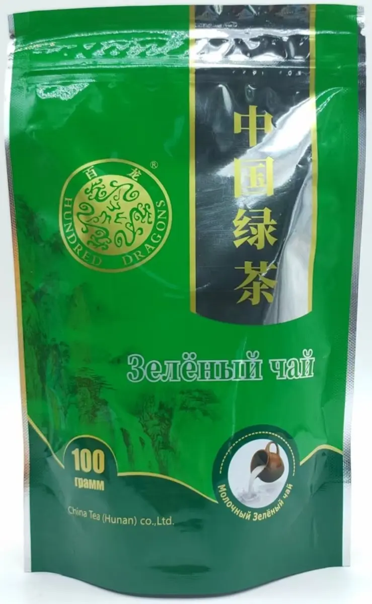 Чай Хандрид Драгонс 100гр зеленый молочный м/у*20 Китай