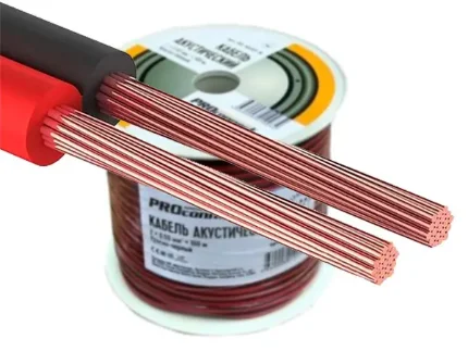 Фото для Кабель акустический красно-чёрный 2x0.5мм CCA