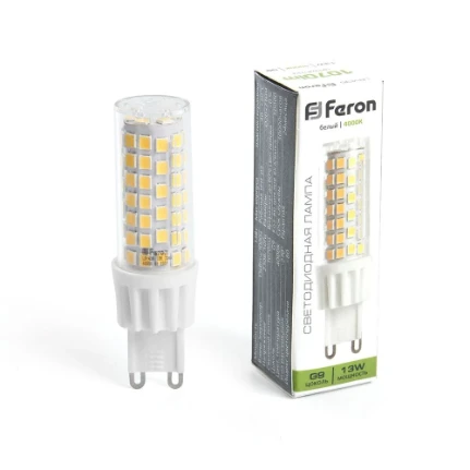 Фото для Лампа светодиодная FERON LB-436 G9 13W 4000K 230V (38153)