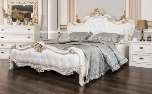 Кровать "НАТАЛИ" 160*200 см белый глянец