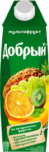 Фото для Нектар Добрый 1л Мультифрукт Sg*12
