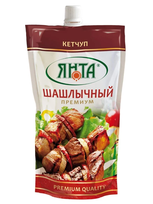 
Кетчуп Янта 300гр Шашлычный Премиум дой пак*32