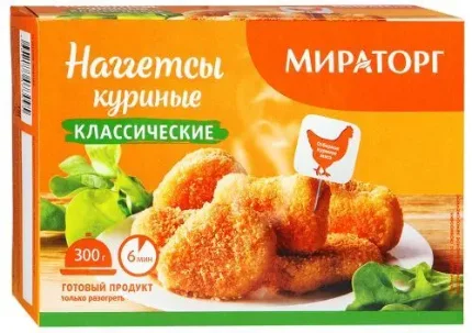 Фото для Наггетсы куриные Мираторг 300гр Классические *12