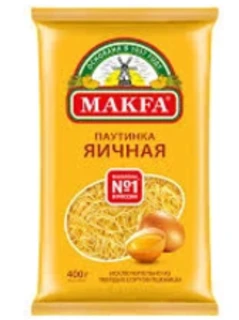Фото для Макароны Макфа 400гр вермишель паутинка яичная №491-3*20
