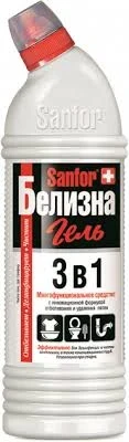 Фото для Белизна-гель Санфор 700мл 3в1с хлором*15