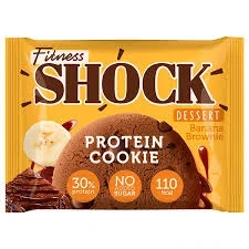 Фото для Печенье протеиновое ФитнесШок 35гр Банановый брауни*12