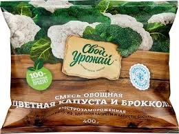 Фото для Смесь овощная Свой Урожай 400гр цветная капуста и брокколи*18