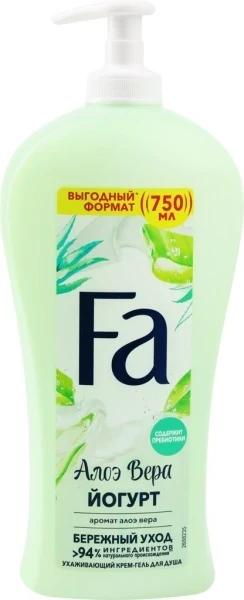 Фото для Гель д/душа Фа 750мл Йогурт Алоэ Вера*6