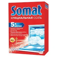 Фото для Соль д/посудомоечных машин Сомат 1.5 кг Сода эффект*6