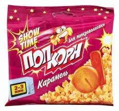 Фото для Зерно д/приготовления попкорна Шоу Тайм 80гр со вкусом карамели *32