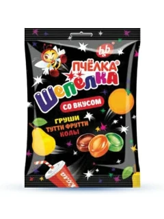 Фото для Карамель Шепёлка 180гр с начинкой Пчёлка микс*22