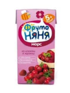 Фото для Морс ФрутоНяня 200мл из клюквы и малины*18
