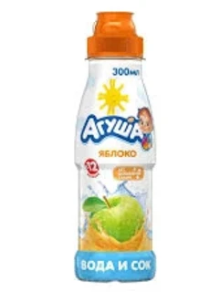 Фото для Вода и Сок Агуша 300мл Яблоко*6