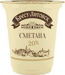 Фото для Сметана Брест Литовск 300гр 20%*12 БЗМЖ