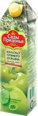 Фото для Сок Сады Придонья 1л Яблочный прямого отжима*12