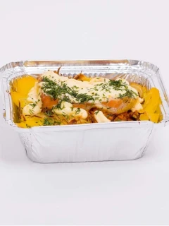 Фото для Кета запеченная с картофелем и овощами вес