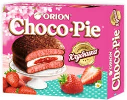 Фото для Печенье Чоко-Пай 12*30г Клубника Орион Россия*8