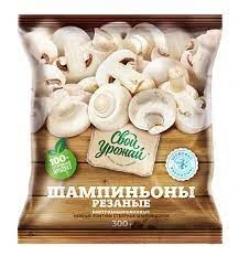 Фото для Шампиньоны резаные Свой урожай 300гр с/м*25