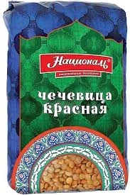 Фото для Крупа Националь 450гр Чечевица красная*6