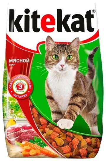 Фото для Корм д/кошек КитеКат 1.9кг Мясной пир*4