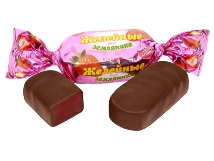 Фото для Конфеты Зея 250гр Желейные со вкусом земляники*24