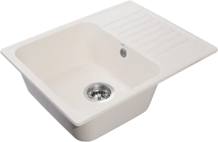 Фото для Мойка GranFest QUARZ GF-Z13 (618х477мм) Белый (БЕЗ СИФОНА)