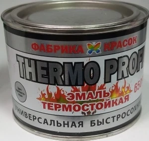 Фото для Эмаль термостойкая 0,5кг белая THERMO PROFI до 400С (6)
