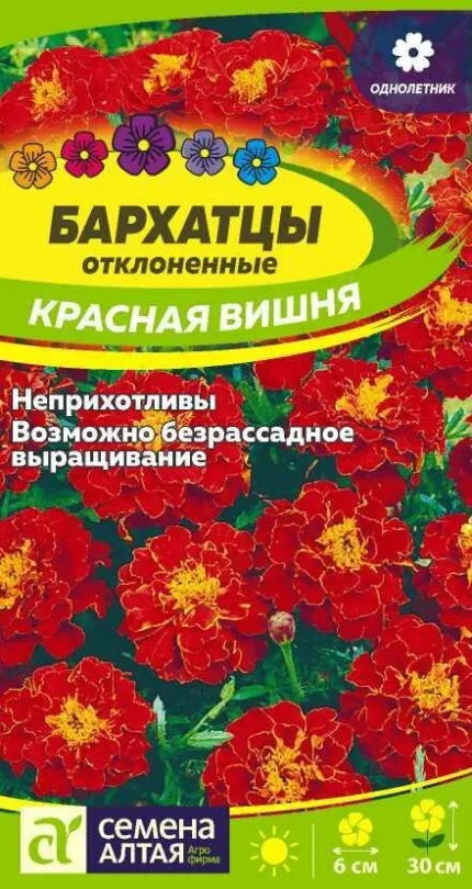 Фото для ЦВЦ Бархатцы Красная Вишня 0,3г."СВ"/10