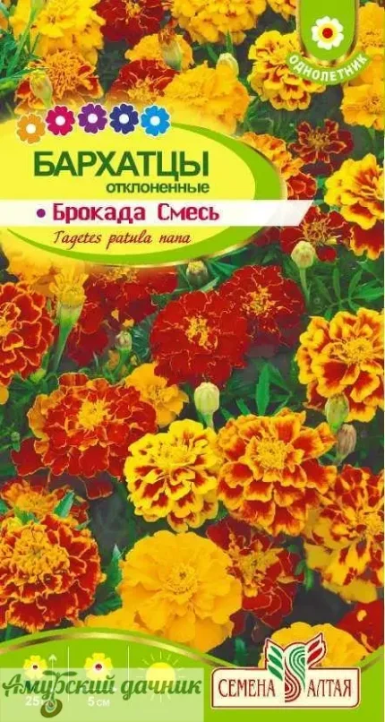 Фото для ЦВЦ Бархатцы Брокада Смесь 0,2 г " СА"/10
