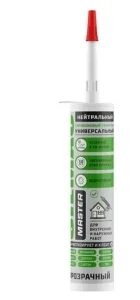 Фото для Герметик силикон нейтральный универсальный прозрачный 280мл СИЛМАК МАСТЕР картридж (12)
