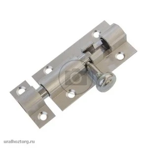 Фото для Задвижка-шпингалет ЧИБИС 60+12мм белый