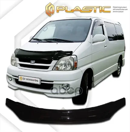 Фото для Дефлектор Капота To Hiace Regius Rch41w, Rch47w, Kch40 2000 Classic Черный(Мухобойка) CA plastic арт. 2010010105167
