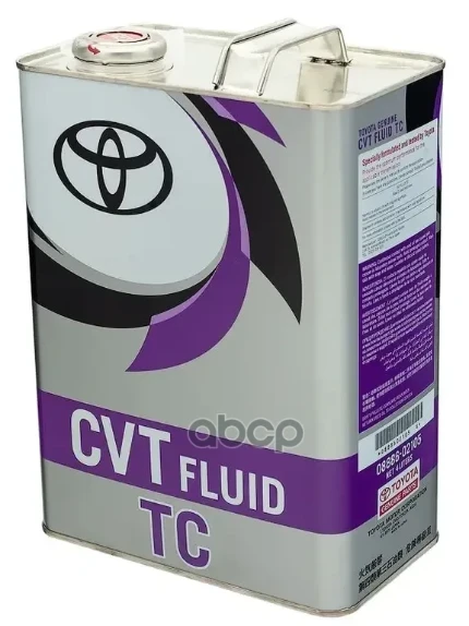 Фото для Жидкость Трансмиссионная Cvt To Fluid Tc 4л 08886-02105 TOYOTA арт. 08886-02105