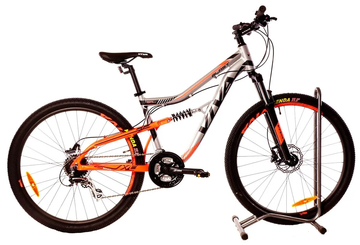 Велосипед VIVA Blast 520XHD MTB 27.5"(M) DS 24SP 16" RA-25-230 (серо/оранж)
