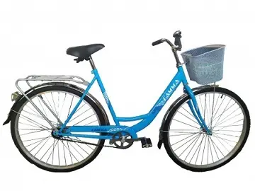 Велосипед Гамма 28 женс. NEW LADY (синий) с корзинкой