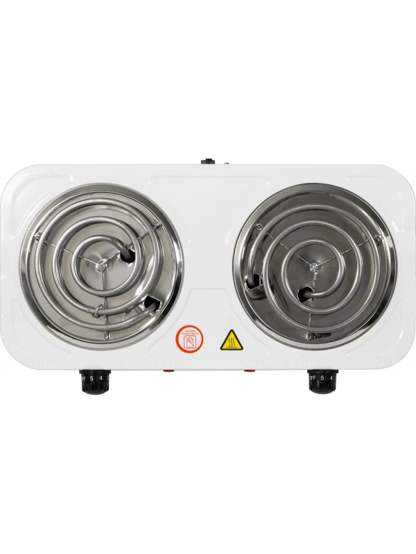 Электрическая плита WILLMARK 2 спиральные конфорки 140 мм, 2000 Вт HS-210TW