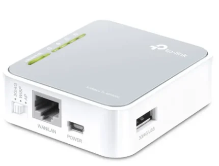 Фото для Маршрутизатор TP-Link TL-MR3020 802.11n (до 150Mbit/s),1xUSB 2.0, поддержка 3G/4G, портативный