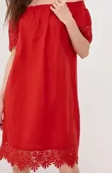 Фото для Летнее платье с открытыми плечами