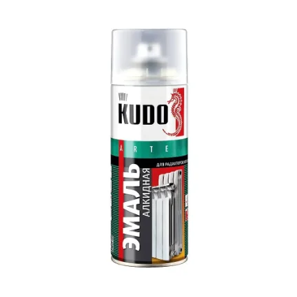 Эмаль аэрозольная для радиаторов белая (520 мл) KUDO