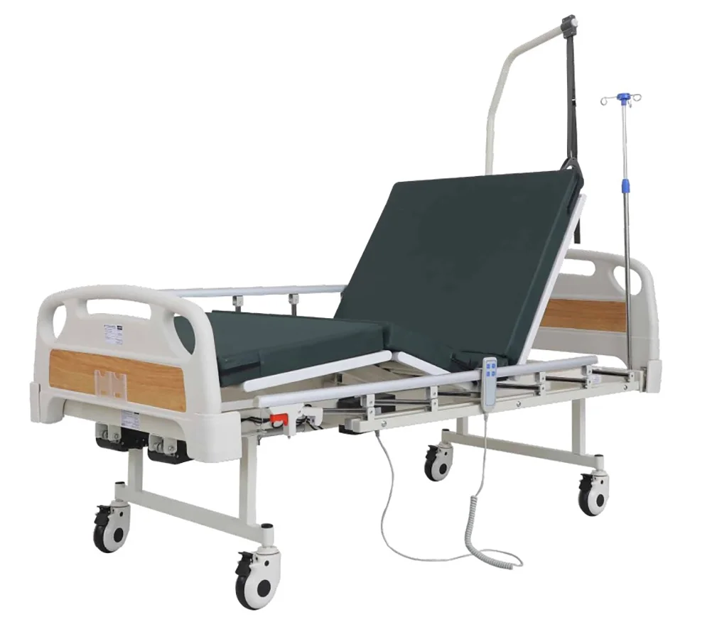 Кровать медицинская функц. 4-х секционная Е-1031 на эл. приводе в компл. матрац,бок огр, колеса, штанга, стойка