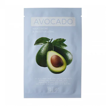 Маска для лица с экстрактом авокадо YU-r ME Avocado Sheet Mask, 25 г.