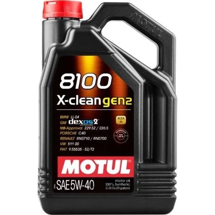 Фото для Масло моторное MOTUL 8100 X-clean 5w40, синтетическое, API SN, ACEA C3, универсальное, 4л, арт. 112119