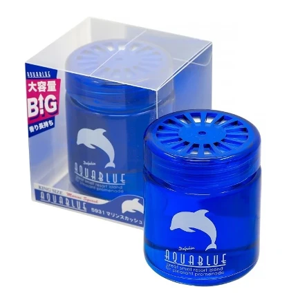 Фото для Ароматизатор DIAX KING SIZE AQUABLUE Marine Squash, гелевый, на торпедо, баночка 115мл
