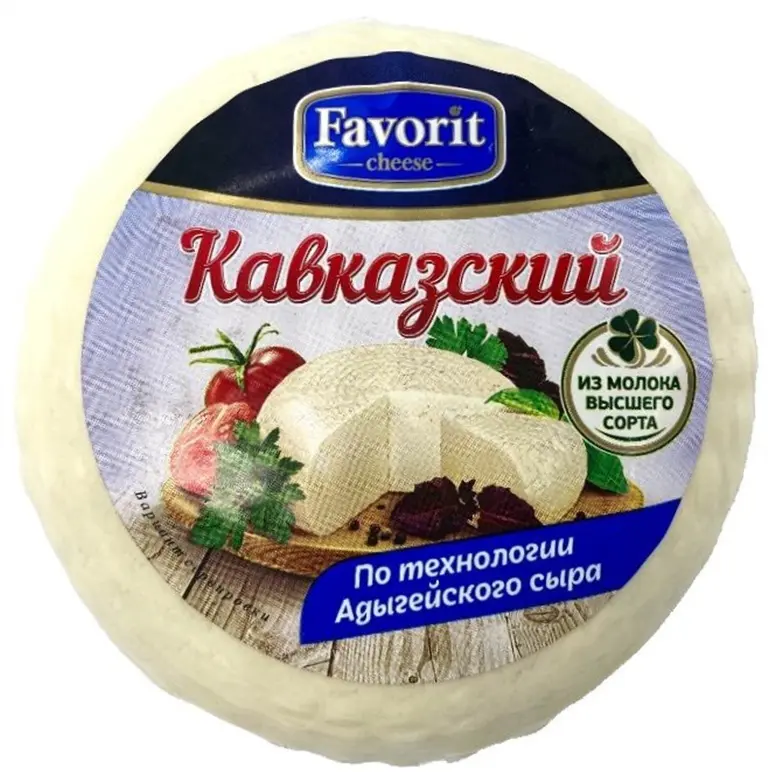 Сыр мягкий "Кавказский" "Favorit Cheese", 45%.