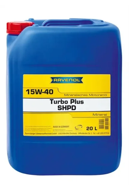 Фото для Масло моторное RAVENOL SHPD Turbo plus 15W-40 20л