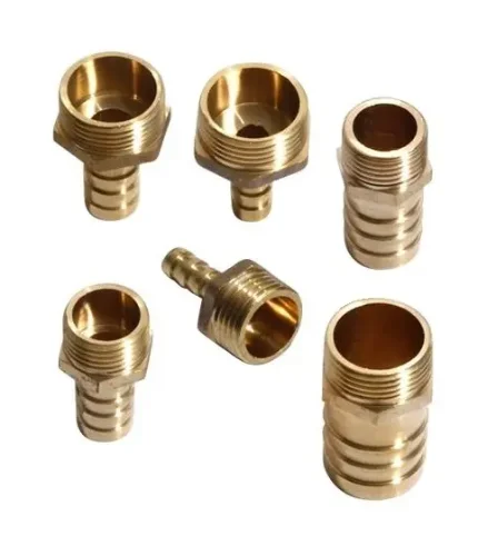 Фото для Фитинг прямой елочка 8мм - резьба 3/8"M металл