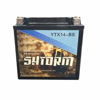 Аккумулятор SHTORM YTX14-BS, Китай