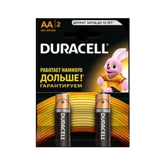 DURACELL Basic AA Батарейка алкалиновая 1.5V LR6 2шт.