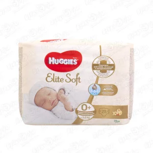 Подгузники HUGGIES Elite Soft 0+ до 3,5кг 25шт